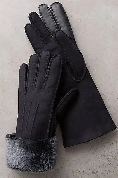 Women's sunisa Long Sheepskin Gloves with Touchscreen Leather, Overland