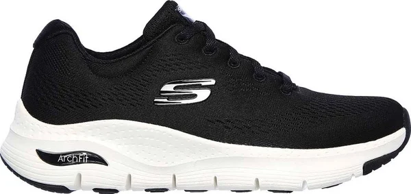 Skechers Women's Arch Fit – Big Appeal, Black/White 7.5 W Wide