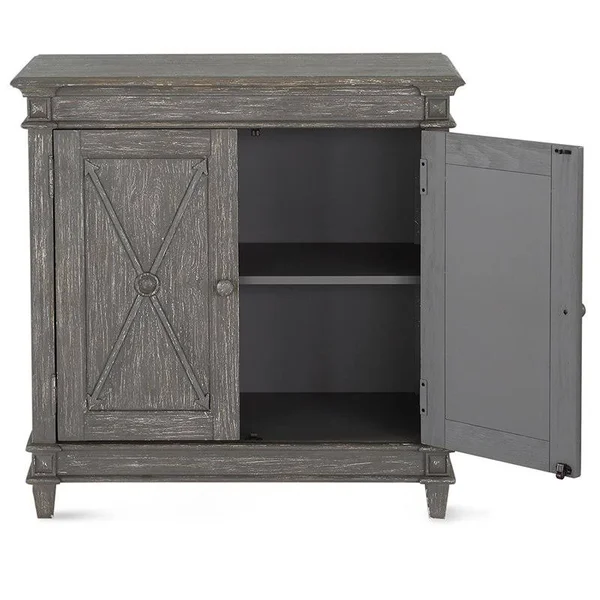 Dorel Living Margaret Accent Cabinet in Antique Gray - DA8273