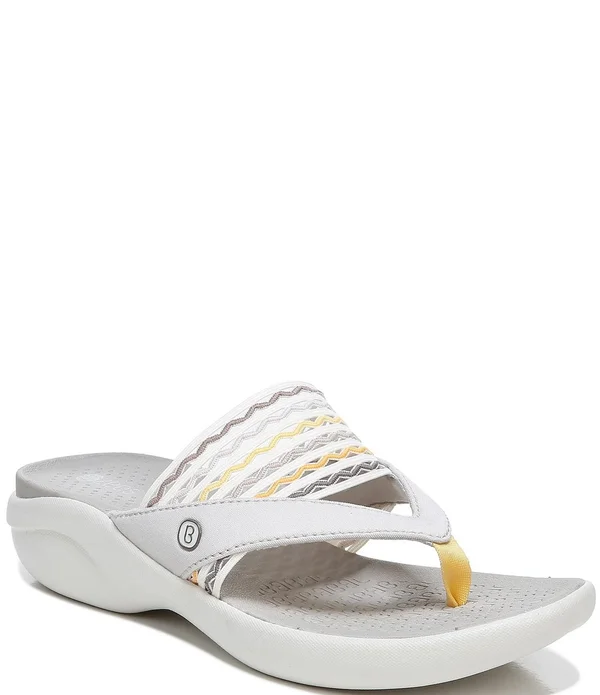 Bzees Women's Cabana Thong Sandals - Taupe - 6M