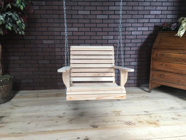 La Swings Inc. 2ft Cypress Roll Back Outdoor Swing Chair - LC Early American