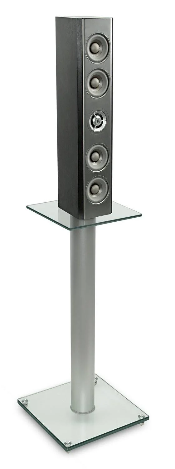 Mount-it! Speaker Stands for Satellite Speakers and Surround Sound Systems, Glass and
