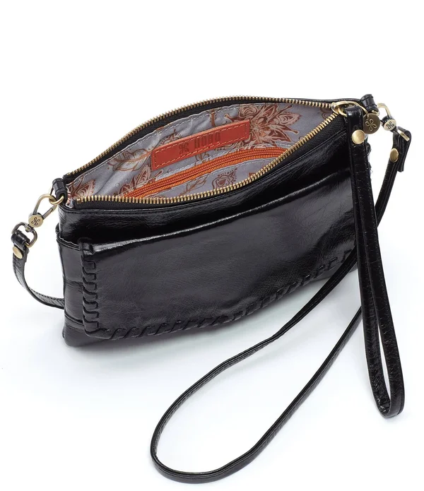 Hobo Stroll Convertible Leather Crossbody Wristlet - Whisper Blue