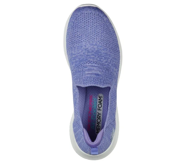 Women's Skechers Ultra Flex Harmonious Slip-On Sneaker - Purple - Size 8.5
