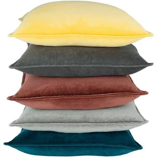 Surya 13x22 x 19x22 Cotton Velvet Pillow with Insert