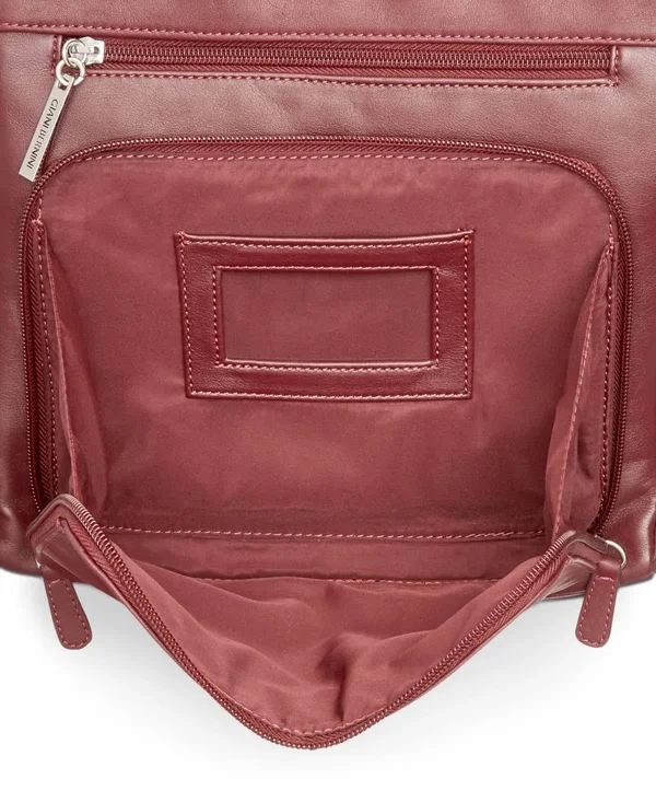 Giani Bernini Handbag, Nappa Front Zip Crossbody - Black