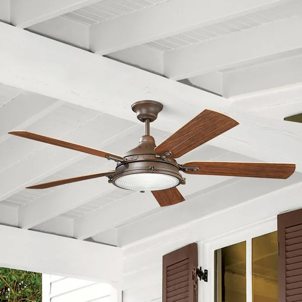 Kichler Hatteras Bay Patio 60x22 Ceiling Fan - Tannery Bronze - 310117TZP