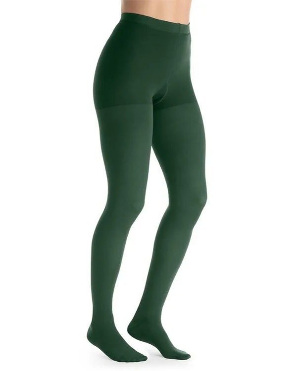 Jobst Opaque Closed Toe Moderate Support 15-20 mmHg Compression Pantyhose in Pine Green Size Medium