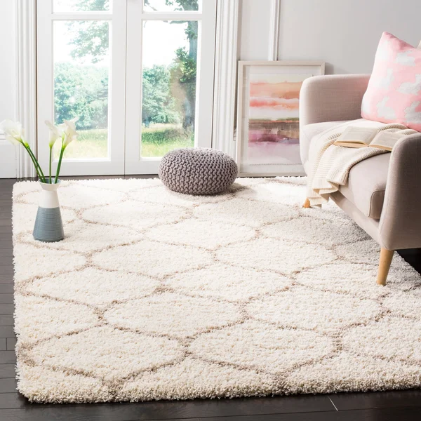 Safavieh Hudson Shag SGH280L Slate Blue/Ivory 6& x 9& Area Rug