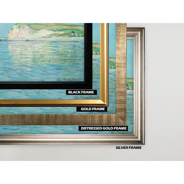 Wexford Home Low-Tide -Claude Monet -Silver Frame