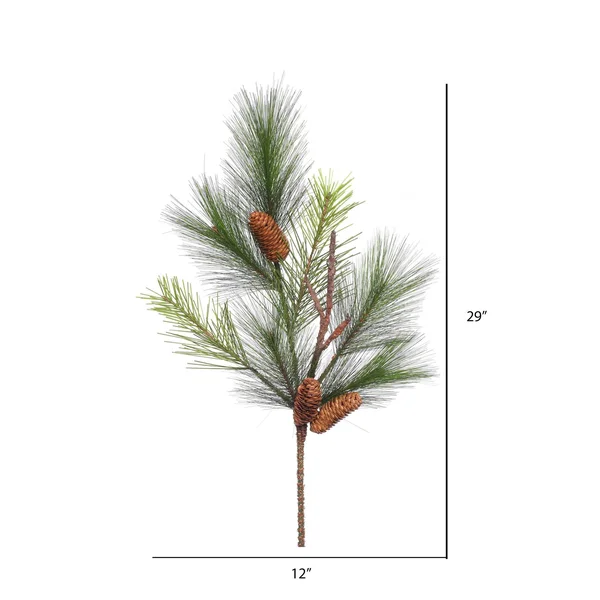 Vickerman 6' Bavarian Pine Garland w/Cones