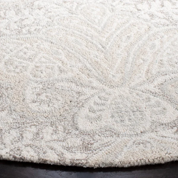 Safavieh Micro-Loop Rug Collection MLP539B - Beige - 5& x 5& Round