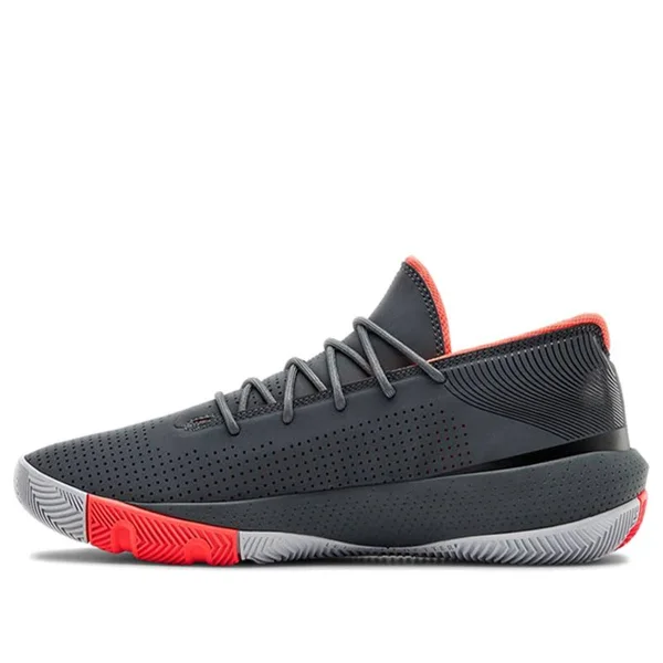 Under Armour Men's UA SC 3ZER0 III Basketball Shoes Gray 8