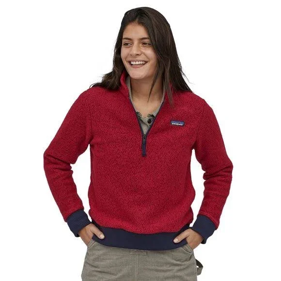 Patagonia Women's Woolyester Fleece Pullover - Molten Lava - XS