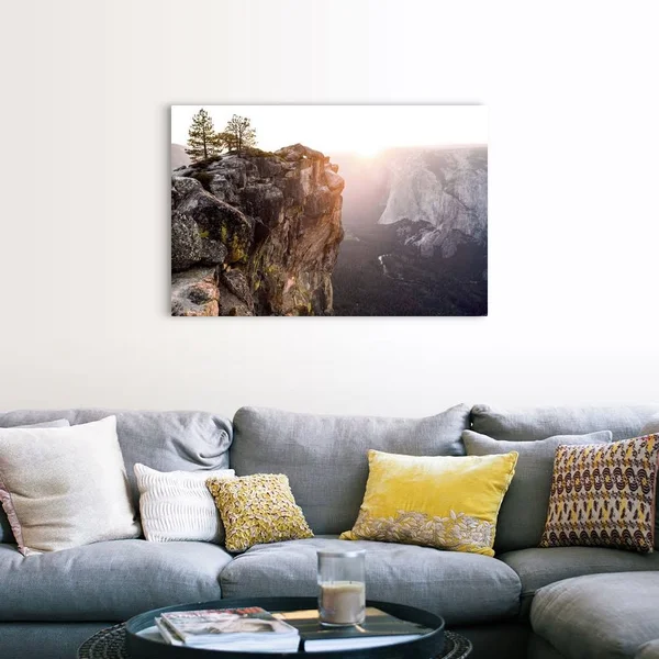 Sunset at Yosemite National Park - California, Canvas Wall Art, 48x32, Great Big Canvas