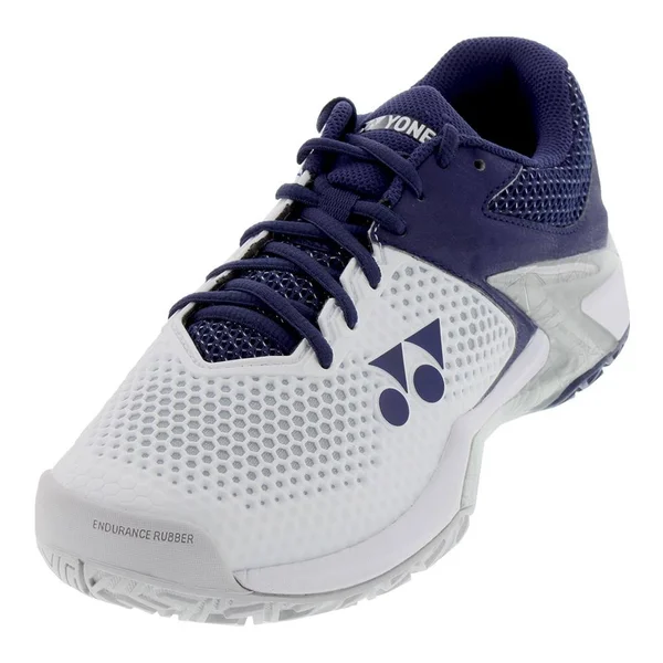 Yonex Power Cushion Eclipsion 2 Mens Tennis Shoe - White/Navy - Size 8.5