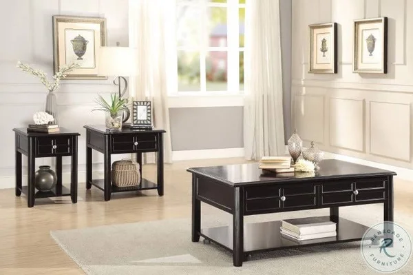 Homelegance Carrier End Table in Espresso