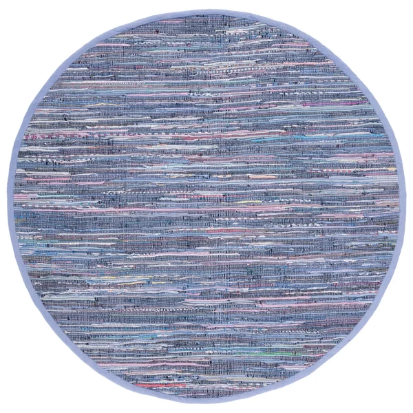 Safavieh Handmade Rag Rug Vistiana Cotton Rug - 9& x 9& Round - Grey