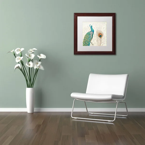Trademark Daphne Brissonnet Majestic Beauty I Square Art - White Matte w/Wood Frame, 16x22 x 16x22