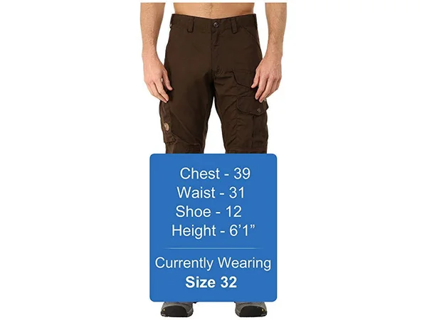 Fjallraven Vidda Pro Trousers Long Olive, Mens G-1000 Full-Length Trousers, Size 44 - Color Dark Olive