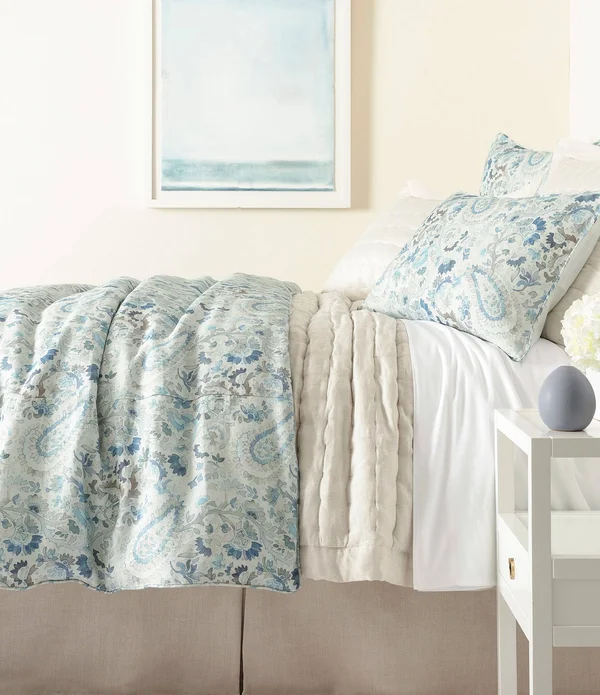 Pine Cone Hill - Ines Linen Blue Sham - Standard