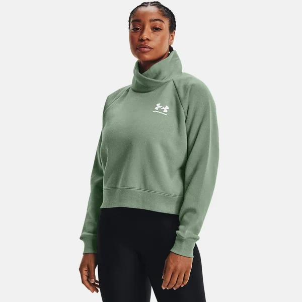 Under Armour Women's Rival Fleece Wrap Neck - Green - XXL