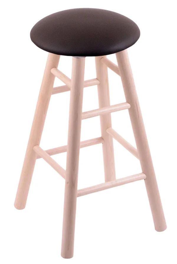 Holland Bar Stool Maple Extra Tall Bar Stool in Natural Finish with Allante Espresso Seat