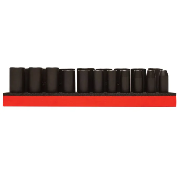 Proto J74116k 1/2 inch Drive Impact Socket Set - SAE, 19 Pcs