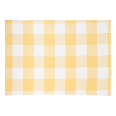 Rutha 6 Piece Cotton Placemat Set Color: Yellow