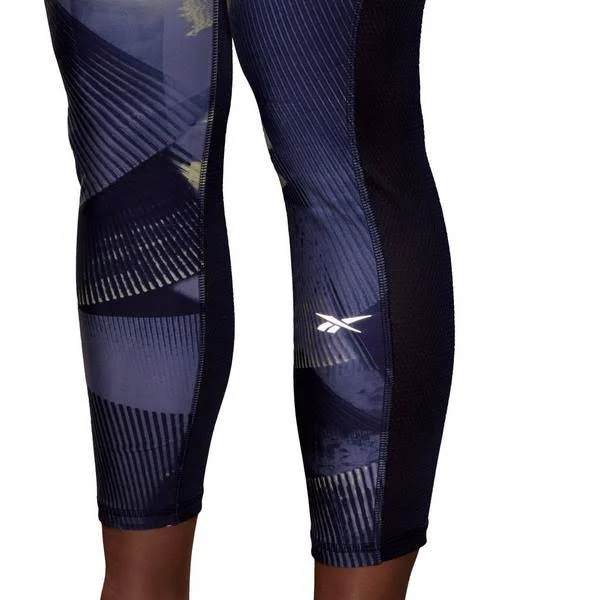 Women's Reebok Running Essentials 7/8 Leggings - Purple - Size Xs