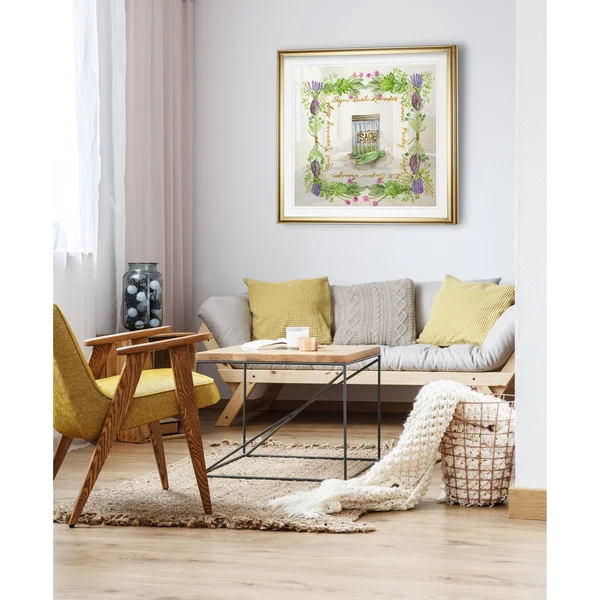 Herb Season -Framed Giclee Print - 38x38