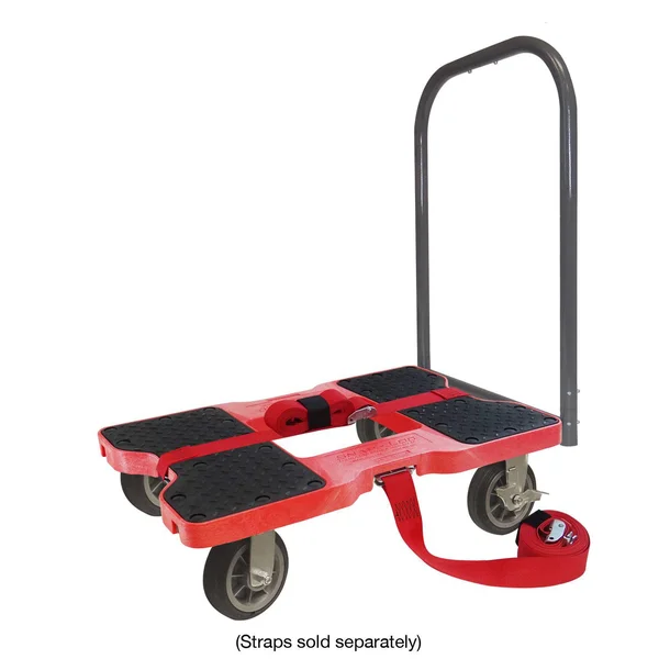 Snap-Loc 1500 lb All-Terrain Professional E-Track Push Cart Dolly Red, 32" x 20