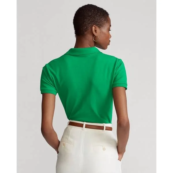 Ralph Lauren Women's Slim Fit Stretch Polo Shirt - Size L in Billiard/C7315