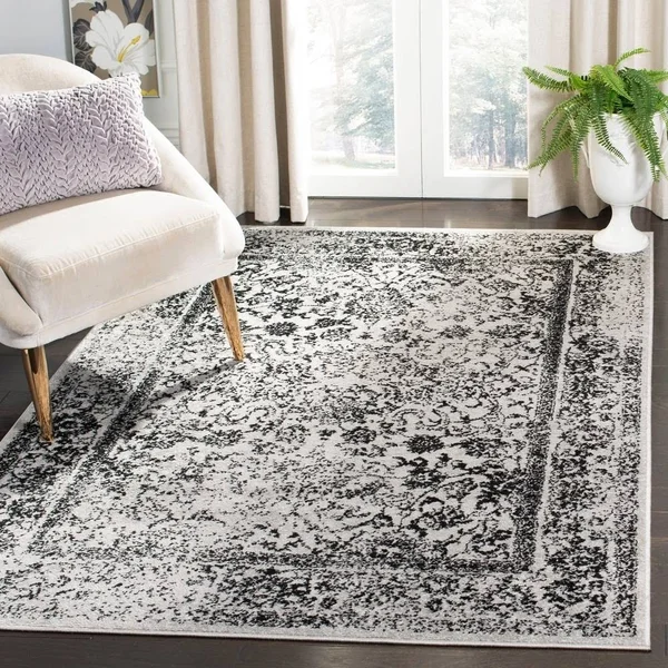 Safavieh Adirondack ADRW109B 2&6x22 x 12&0x22 Runner Grey, Black Area Rug