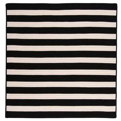 Chenier Black Indoor/Outdoor Area Rug Beachcrest Home Rug Size: Square 6&
