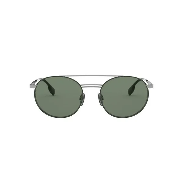 Burberry BE3109 Sunglasses - 53-19-145, 100371 Gunmetal/Matte Green