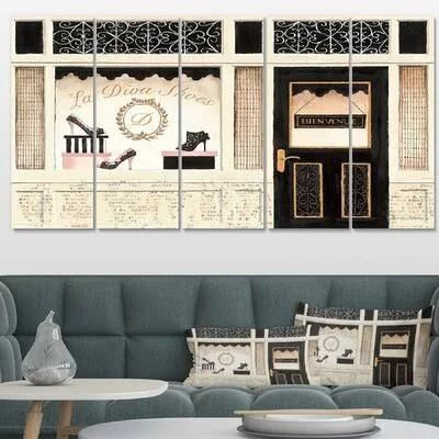 'Paris Diva Shoes Painting' Graphic Art Multi-Piece Image on Canvas East Urban Home
