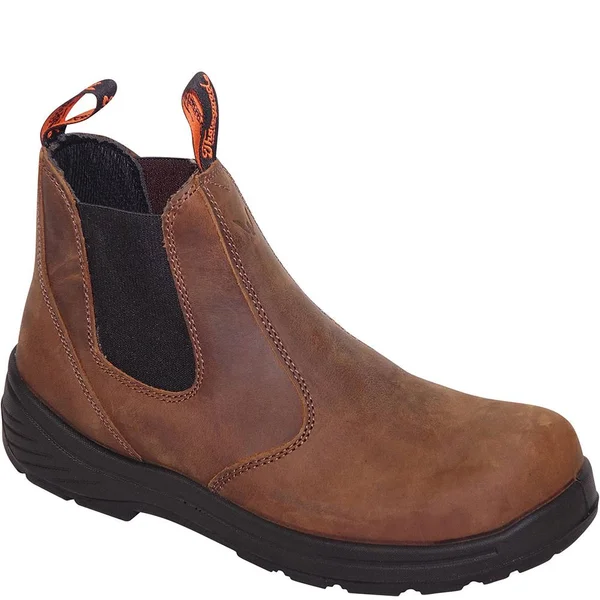 Thorogood Men's 6x22 Composite Toe Slip-On Work Boot Brown, 804-3166