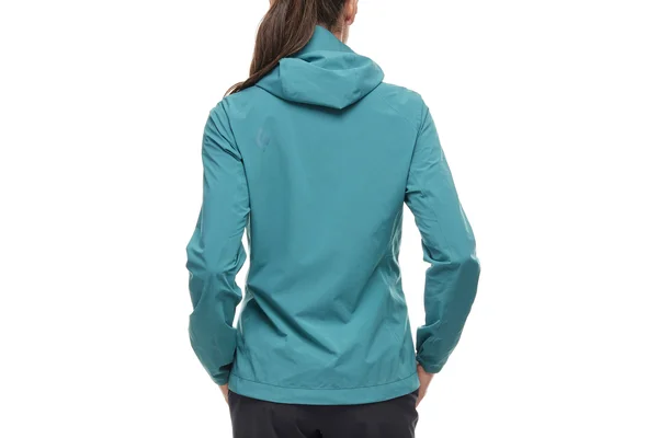 Black Diamond Women's FineLine Stretch Rain Shell Jacket Blue XL
