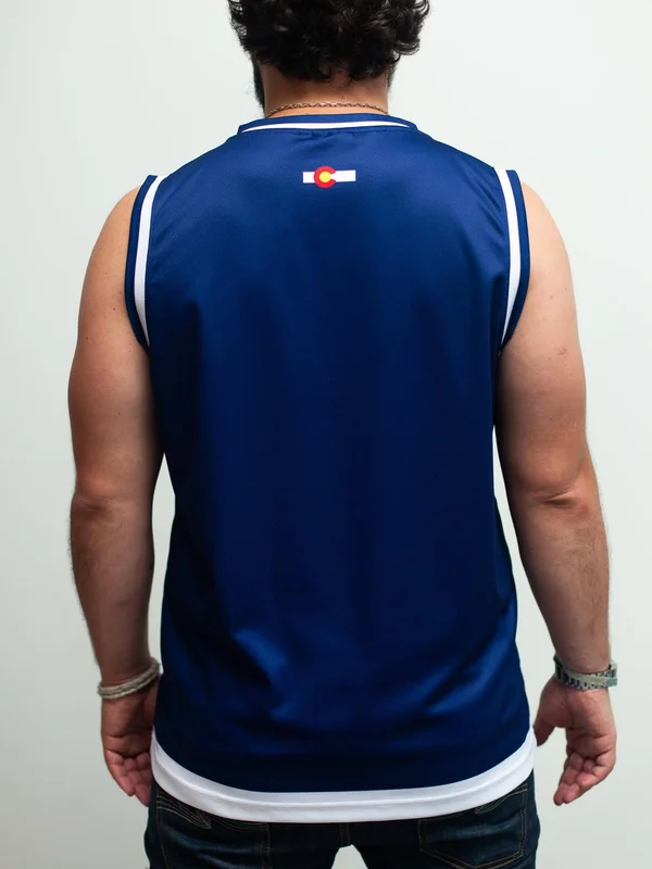 Colorado Avalanche Alternate Hockey Tank M - Navy Blue, Polyester