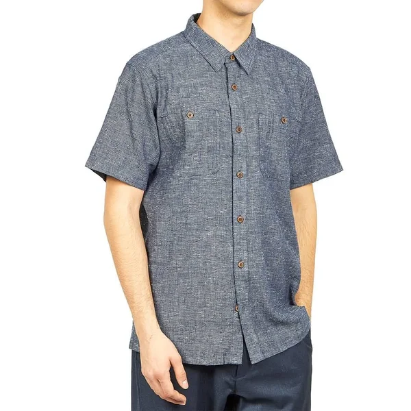 Patagonia Back Step Shirt - Men's Goshawk Dobby/New Navy - S