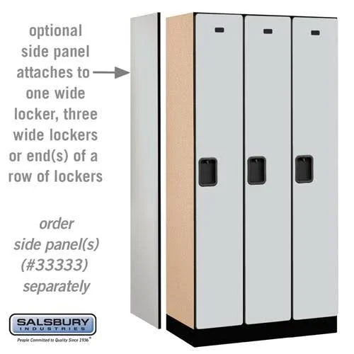 Designer Wood Locker - Single Tier - 3 Wide - 5 Feet High - 15 Inches Deep - Mahogany