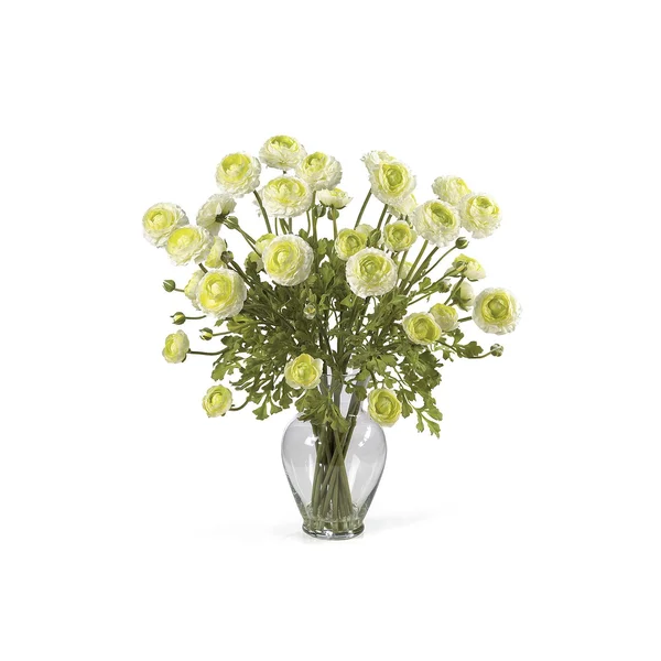 Nearly Natural Ranunculus Liquid Illusion Silk Flower Arrangement