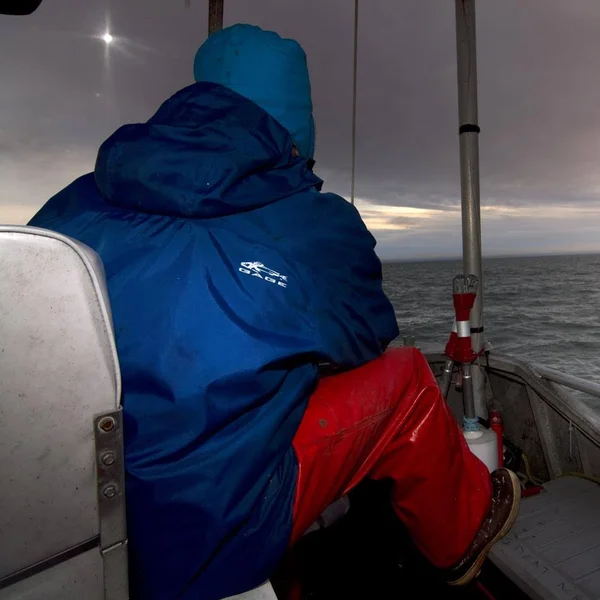 Grundens Weather Watch Hooded Jacket S, Glacier Blue