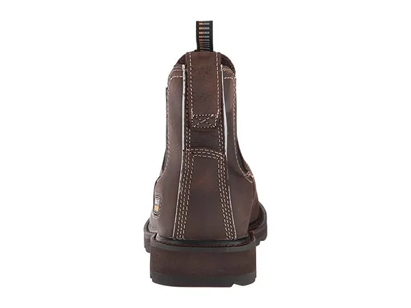 Ariat Groundbreaker Chelsea H2O Steel Toe (Dark Brown) Men's Work Boots