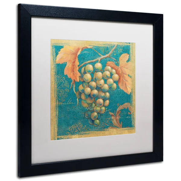 Trademark Fine Art Lovely Fruits IV Framed Art by Daphne Brissonnet, 11 by 11-Inch, White Matte with Black Frame