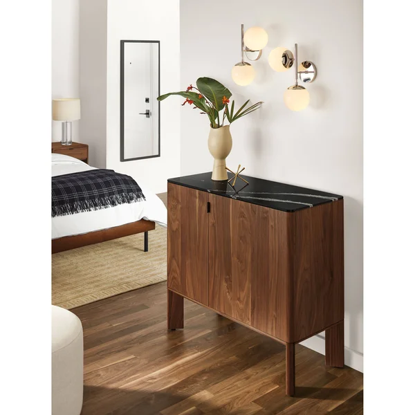 Room & Board, Modern Soho Mirror 1.5D 30W 40H in Taupe Grey
