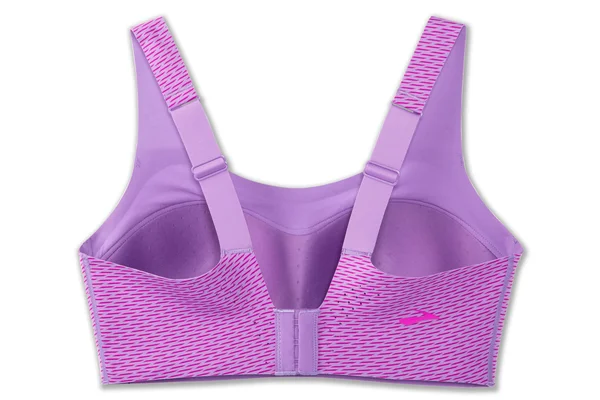 Brooks Dare Scoopback Run Bra Heliotrope Texture Print