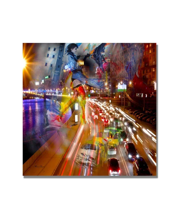 Trademark Fine Art 'Traffic' Canvas Art, Multicolor