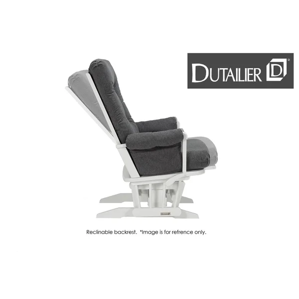 Dutailier 2-Post Multiposition Glider & Nursing Ottoman Set, Dark Grey